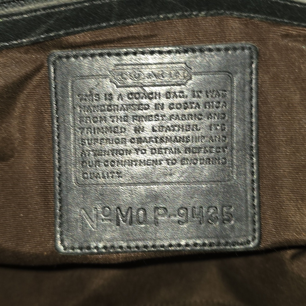 Coach Bonnie Legacy Black Linen #9435 - Picture 9 of 11